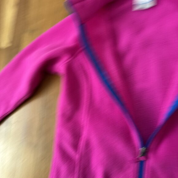 Columbia Jacket Girls Pink Full Zip Fleece Sweater Size L - Picture 5 of 6